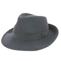 Chapeau Fedora Feutre Laine Anthracite- Traclet  Reference : 9822 | Chapellerie Traclet