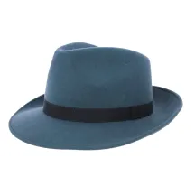 Chapeau Fedora Feutre Laine Bleu- Traclet  Reference : 9825 | Chapellerie Traclet
