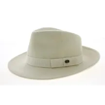Chapeau Fedora Feutre Laine Crème- Traclet  Reference : 9827 | Chapellerie Traclet