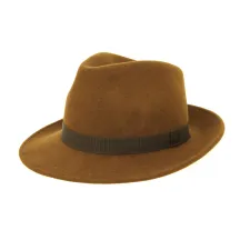 Mocha Wool Felt Fedora Hat - Traclet Reference: 9828 | Traclet Hat Shop