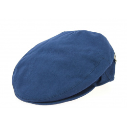 Clare Cotton Blue Flat Cap - Fléchet