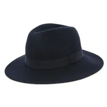 Chapeau Traveller Indiana Feutre laine marine - Traclet Reference : 4695 | Chapellerie Traclet