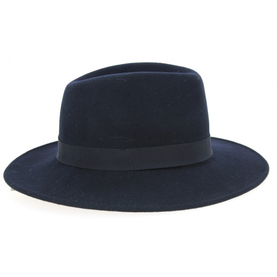 Chapeau Traveller Indiana Feutre laine marine - Traclet