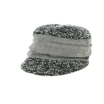 Sweet Cub Newsboy Cap Black & Mouse Gray - Mtm Reference: 9833 | Traclet Hat Shop