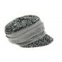 Sweet Cub Newsboy Cap Black & Mouse Gray - Mtm