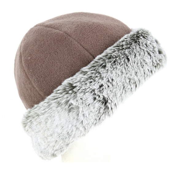 Nayeli Faux Fur Hazelnut Beanie - Mtm