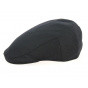 Vaccara Wool & Cashmere Black Flat Cap - Traclet