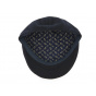 Navy Blue Wool Bottaccia Flat Cap - Traclet
