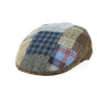 Foresta Patchwork Harris Tweed Wool Flat Cap - Traclet
