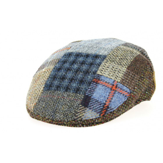 Foresta Patchwork Harris Tweed Wool Flat Cap - Traclet