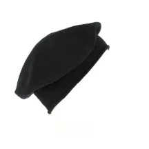 Black Cashmere Roll Up Beret - Traclet  Reference : 9842 | Traclet Hat Shop