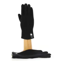 Gants Tactiles Séville Laine & cachemire Noir - Traclet) Reference : 1306 | Chapellerie Traclet