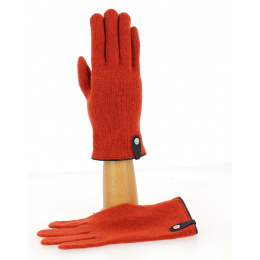 Seville Tactile Gloves Wool & Cashmere Terracota/Marine- Traclet