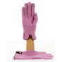 Seville Touch Screen Wool & Cashmere Gloves Pink/Hazelnut - Traclet