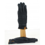 Women's Suede Leather & Wool Gloves Navy - Traclet