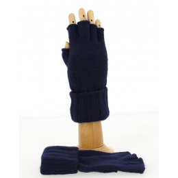 Gants Femme Acrylique & Nylon Bleu - Isotoner