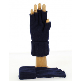 Gants Femme Acrylique & Nylon Bleu - Isotoner