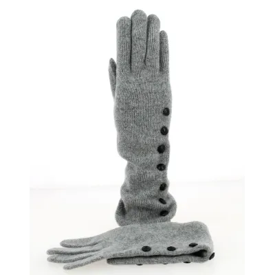 Gants Femme Laine & Cachemire Gris- Traclet Reference : 8505 | Chapellerie Traclet