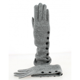 Women's Wool & Cashmere Gloves Gray - Traclet