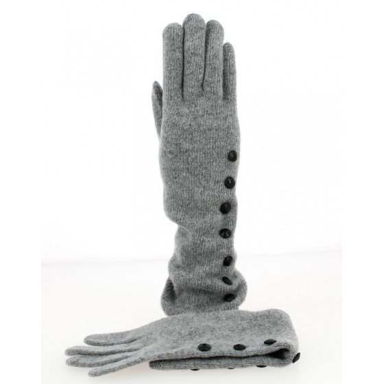 Women's Wool & Cashmere Gloves Gray - Traclet