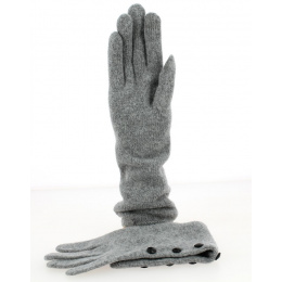 Women's Wool & Cashmere Gloves Gray - Traclet