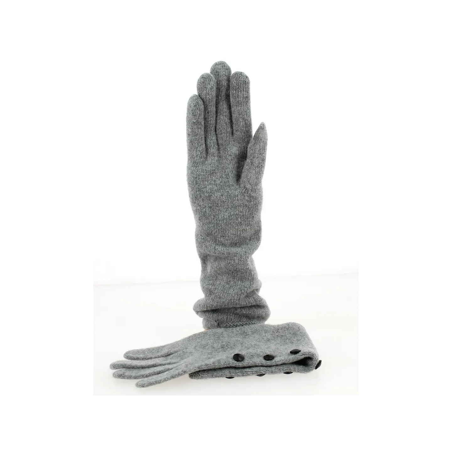 Gants Femme Laine & Cachemire Gris- Traclet Reference : 8505 | Chapellerie Traclet
