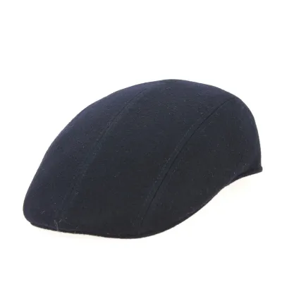 Casquette Bombée Stripe Laine Bleu Marine- Traclet