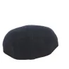 Navy Blue Wool Stripe Domed Cap - Traclet Reference: 9863 | Chapellerie Traclet
