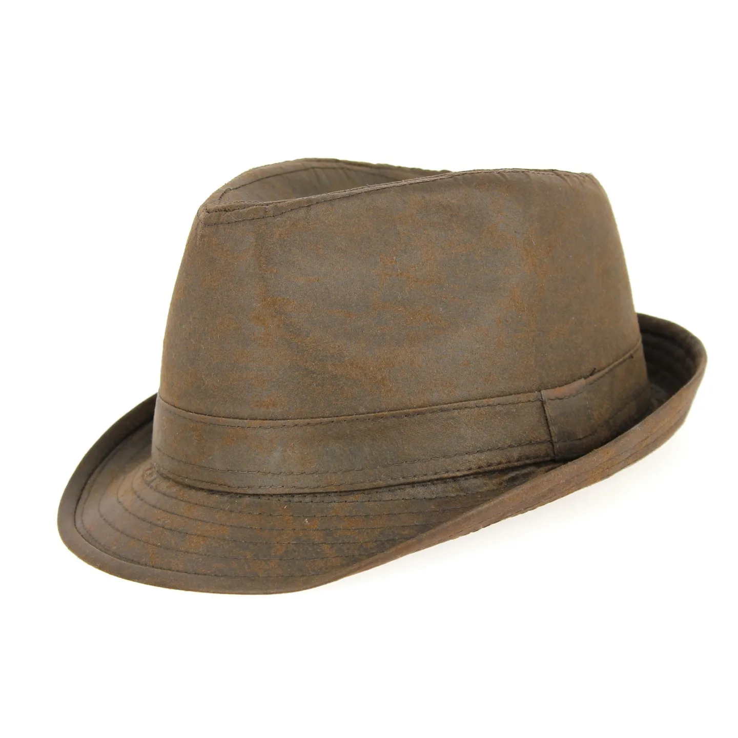 Brown Cotton Fajolles Trilby Hat - Traclet Reference: 3345 | Traclet Hat Shop