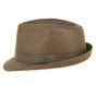 Trilby Fajolles Brown Cotton Hat- Traclet