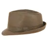 Brown Cotton Fajolles Trilby Hat - Traclet Reference: 3345 | Traclet Hat Shop