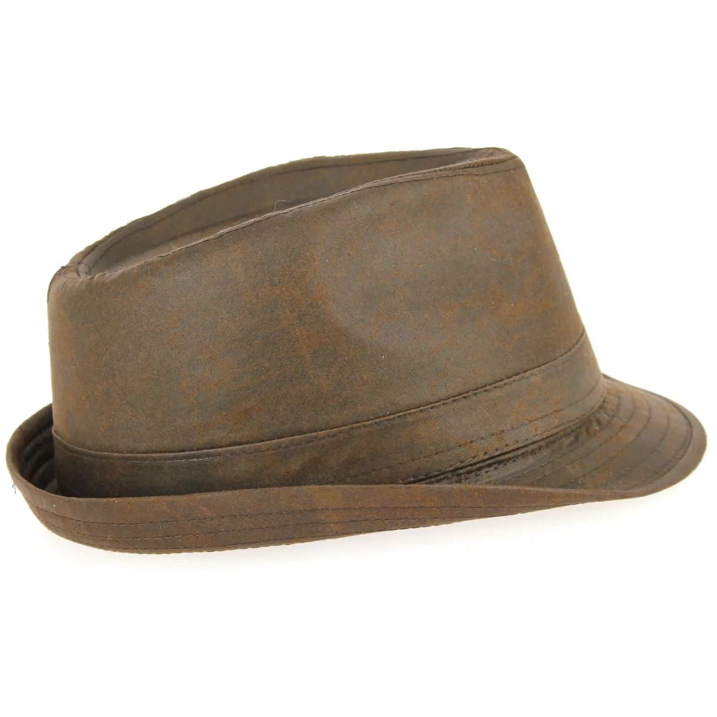 Brown Cotton Fajolles Trilby Hat - Traclet Reference: 3345 | Traclet Hat Shop