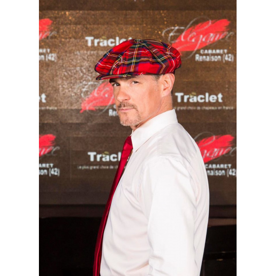 Casquette Irlandaise à Carreaux Rouge - Traclet Casquette Irlandaise à Carreaux Rouge - Traclet