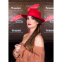 Waterproof Wool Felt Fedora Hat Vanador Red - Traclet