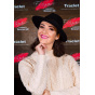 Elegance cabaret hat - Fedora hat Felt Wool Black Waterproof - Traclet