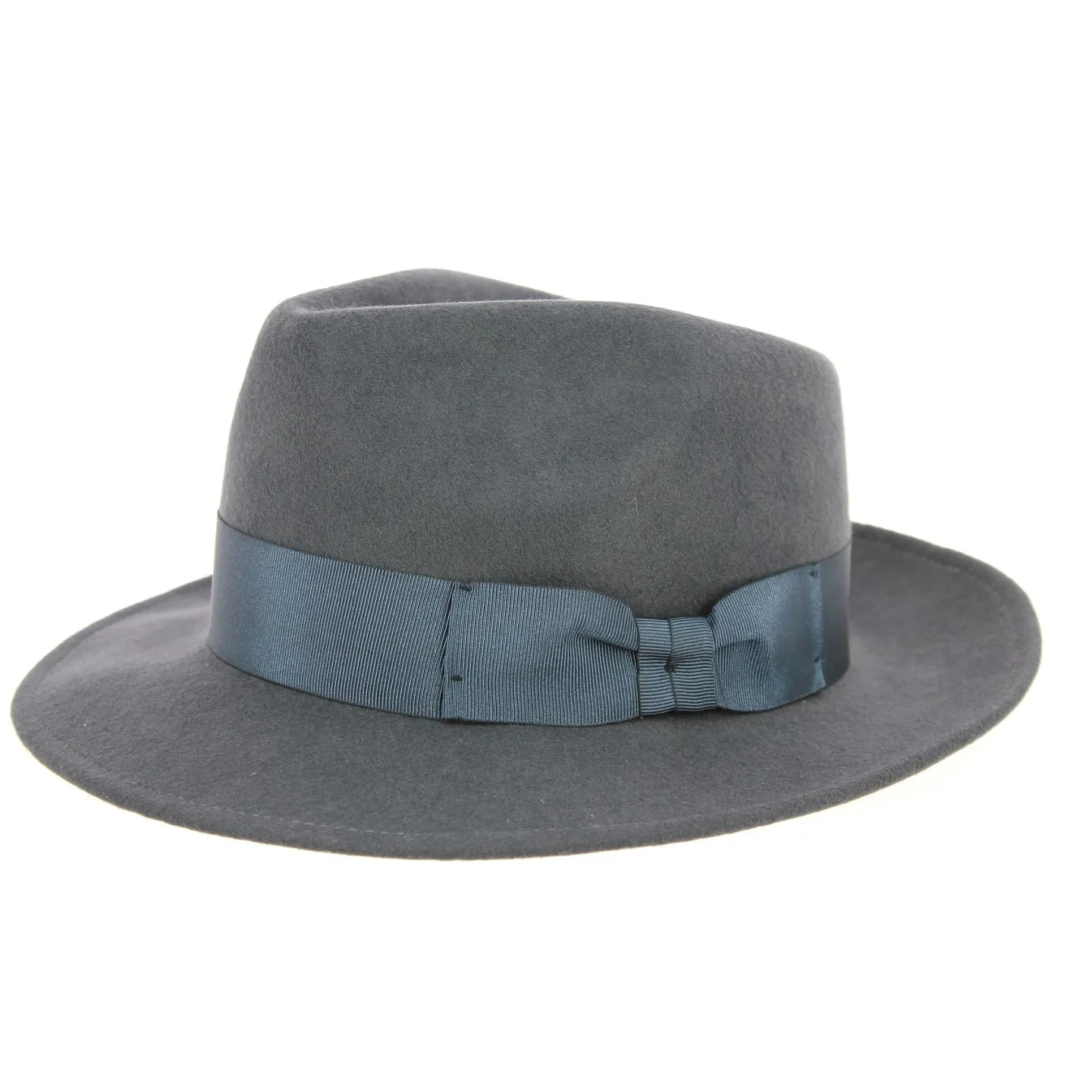 Chapeau Fedora Malaga Feutre Laine Gris- Traclet Reference : 2077 | Chapellerie Traclet