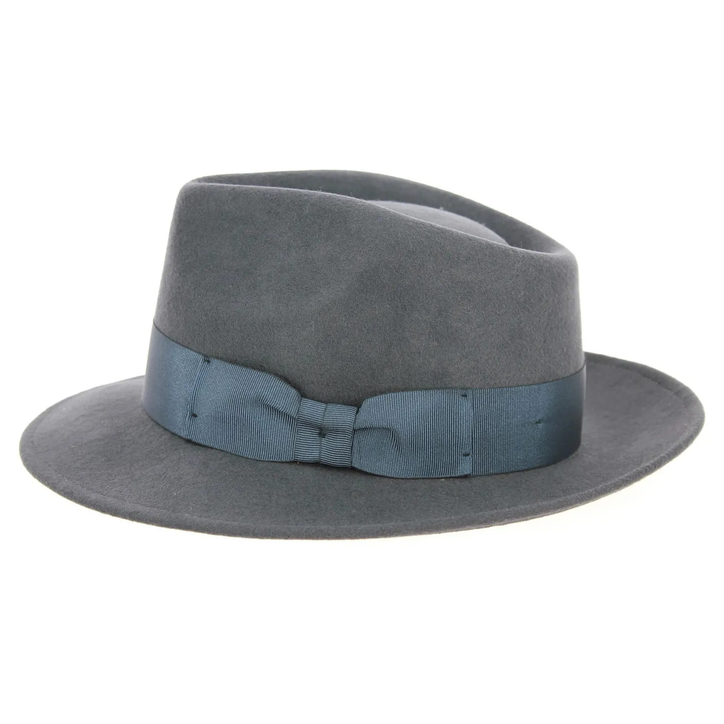 Chapeau Fedora Malaga Feutre Laine Gris- Traclet Reference : 2077 | Chapellerie Traclet