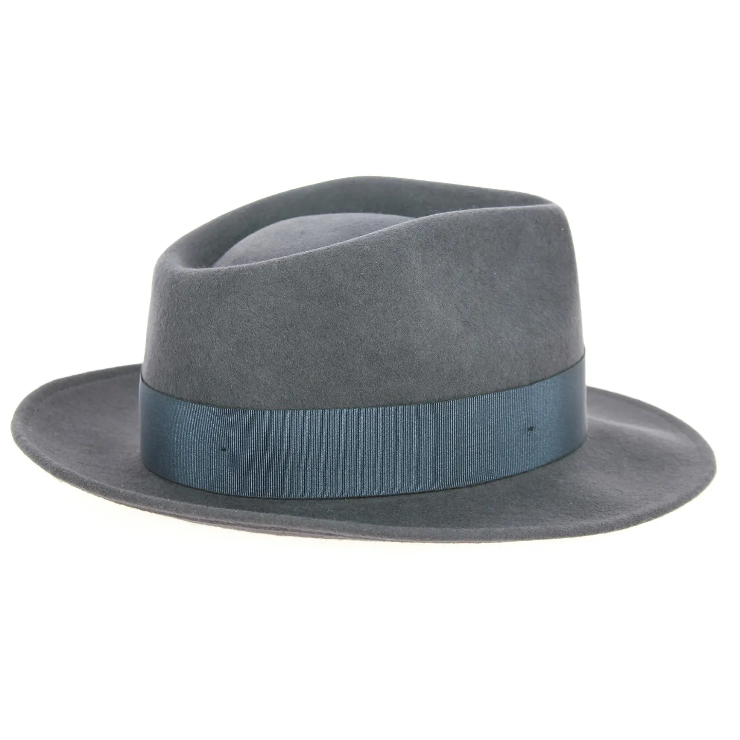 Chapeau Fedora Malaga Feutre Laine Gris- Traclet Reference : 2077 | Chapellerie Traclet