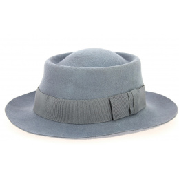 Light Gray Alsatian Gambler Hat - Traclet