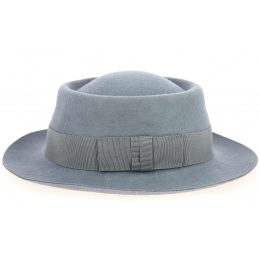 Chapeau Alsacien Forme Gambler Gris Clair- Traclet