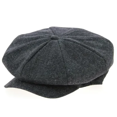 Newry Irish Cap Anthracite Wool - Traclet Reference: 4483 | Traclet Hatmakers
