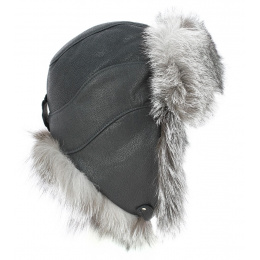 Verona Leather & Fox Fur Ushanka Hat - Traclet