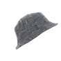 Reversible Wool Bucket Hat Anthracite & Black - Crambes