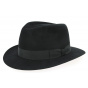 Fedora Brisbane Felt Shaggy Black Hat - Crambes