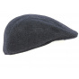 Rounded Cap with Ear Flaps Brighton Wool Anthracite - Crambes