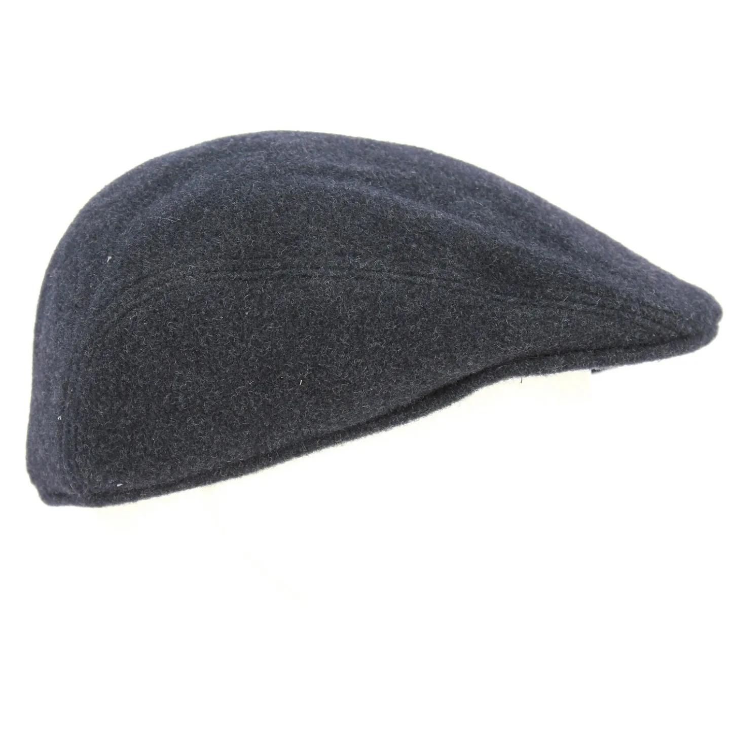 Rounded Cap with Ear Flaps Brighton Wool Anthracite - Crambes Reference: 7063 | Chapellerie Traclet