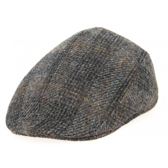 Brighton Domed Cap Harris Tweed Brown Wool - Crambes