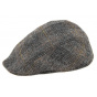 Brighton Domed Cap Harris Tweed Brown Wool - Crambes