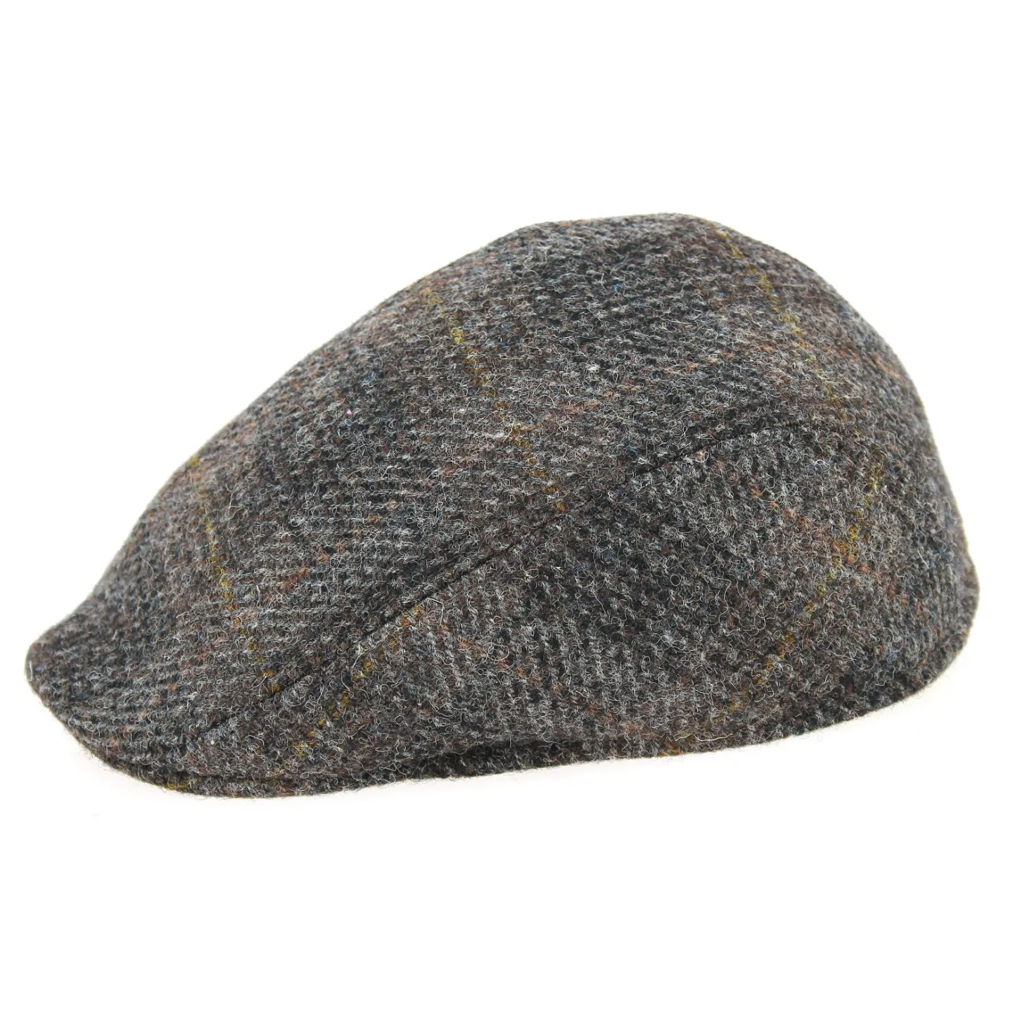 Brighton Domed Cap Harris Tweed Brown Wool - Crambes Reference: 2315 | Traclet Hat Shop