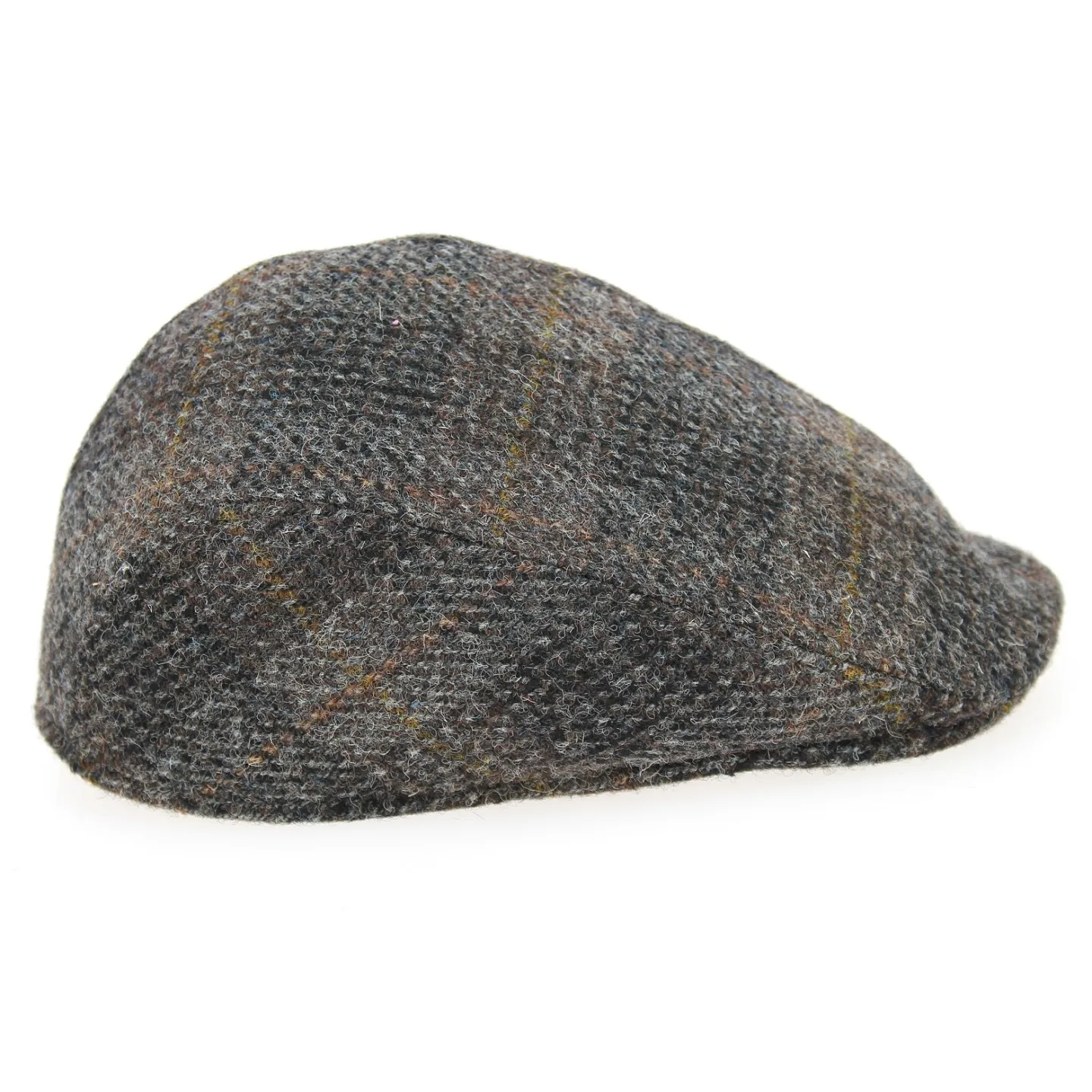 Brighton Domed Cap Harris Tweed Brown Wool - Crambes Reference: 2315 | Traclet Hat Shop